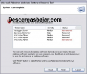 Microsoft malicious software removal tool 7.9 captura de pantalla