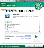 Kaspersky Virus Removal Tool 15.0.20 captura de pantalla