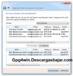 Gpg4win 2.1.1 captura de pantalla