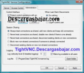 TightVNC 2.7.10 captura de pantalla