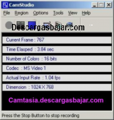 CamStudio 2.7.2 captura de pantalla