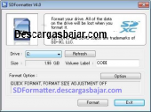 SDFormatter 7.0 captura de pantalla