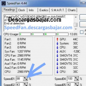 SpeedFan 4.52 captura de pantalla
