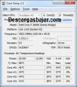 Core Temp 1.9 captura de pantalla