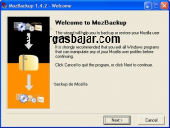 MozBackup Portable 1.5.2 captura de pantalla