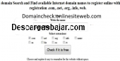 Buscar dominios web libres 2024 captura de pantalla