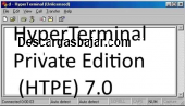 HyperTerminal Private Edition HTPE 9 captura de pantalla