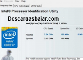 Identificación del procesador Intel 5.50 captura de pantalla