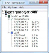 CPU Termometro 1.7 captura de pantalla