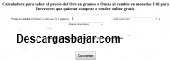Precio del Oro 2025 captura de pantalla