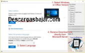 Microsoft Windows Iso download Tool 4.22 captura de pantalla