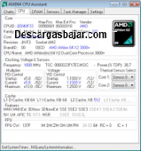 Amd Cpu temperature monitor 10.5 captura de pantalla