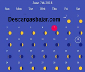 Calendario Lunar 2025 captura de pantalla
