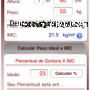 Calculadora el indice de masa corporal 4.1. Español captura de pantalla
