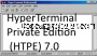 HyperTerminal Private Edition HTPE 9 captura de pantalla